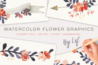 Chic Floral Watercolor Graphics and Illustrations