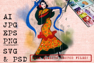 Flamenco Dancing Watercolor Illustrations