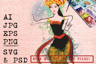 Review: Balinese Dancer Watercolor