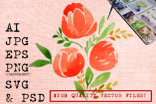 Roses Watercolor Illustrations