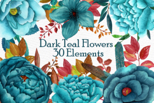 Watercolor Flowers Illustrations for Autumn Branding