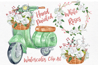 Watercolor Roses Clipart for Illustrations